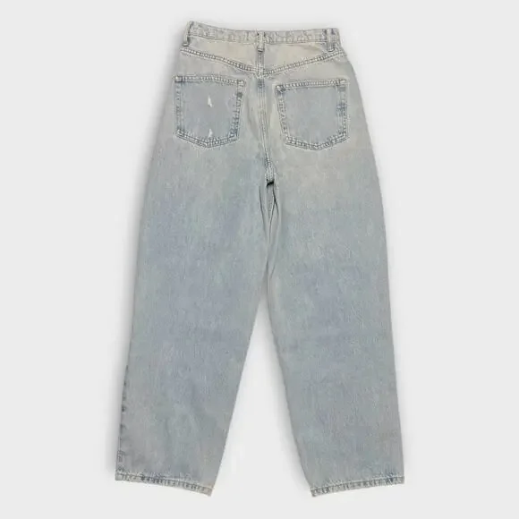 Free People x We The Free Frank Dad Jean in Sunday Blue Size 26 - Picture 3 of 8